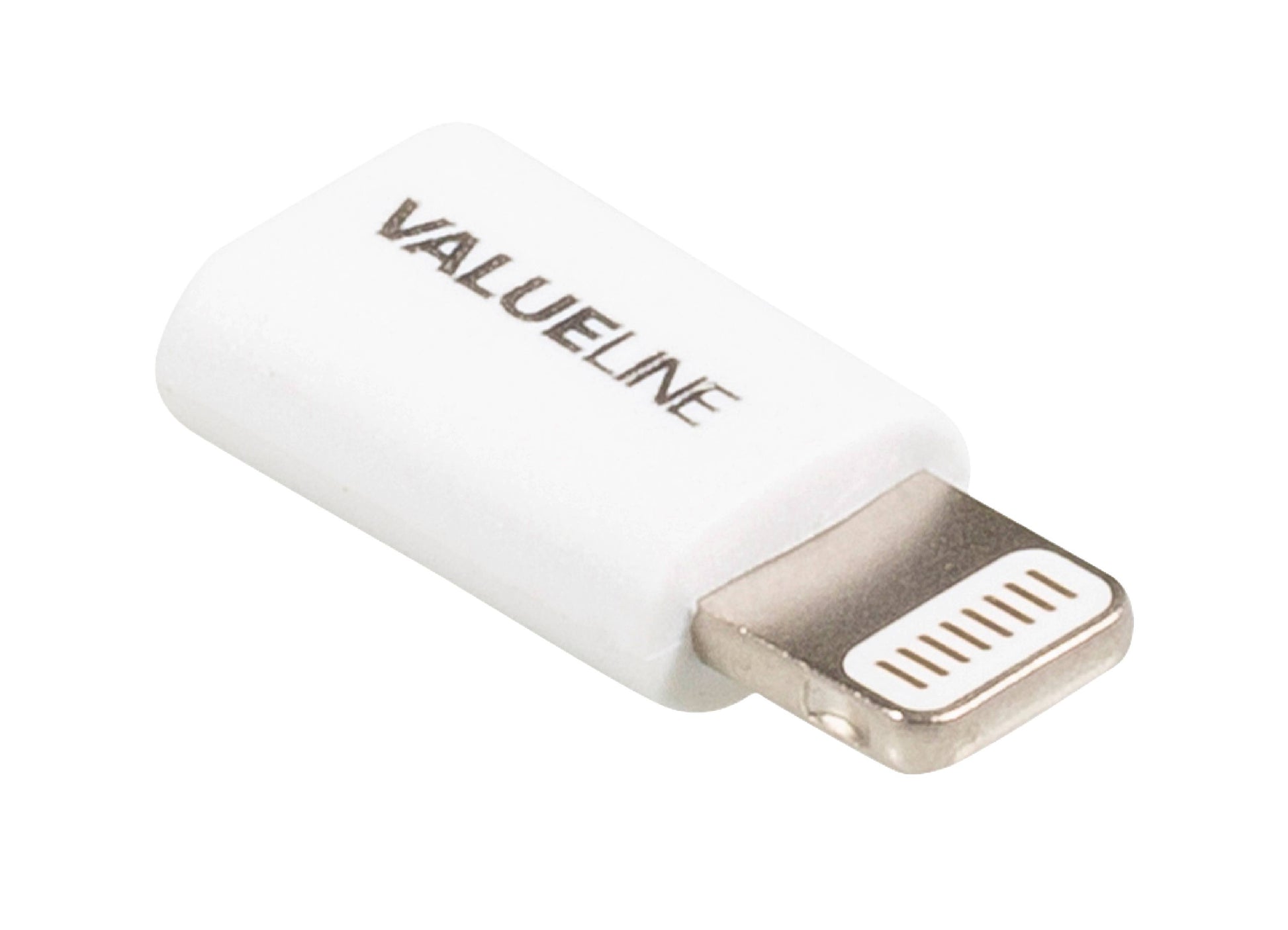 Adaptor iPhone Lightning tata - micro USB mama alb Valueline