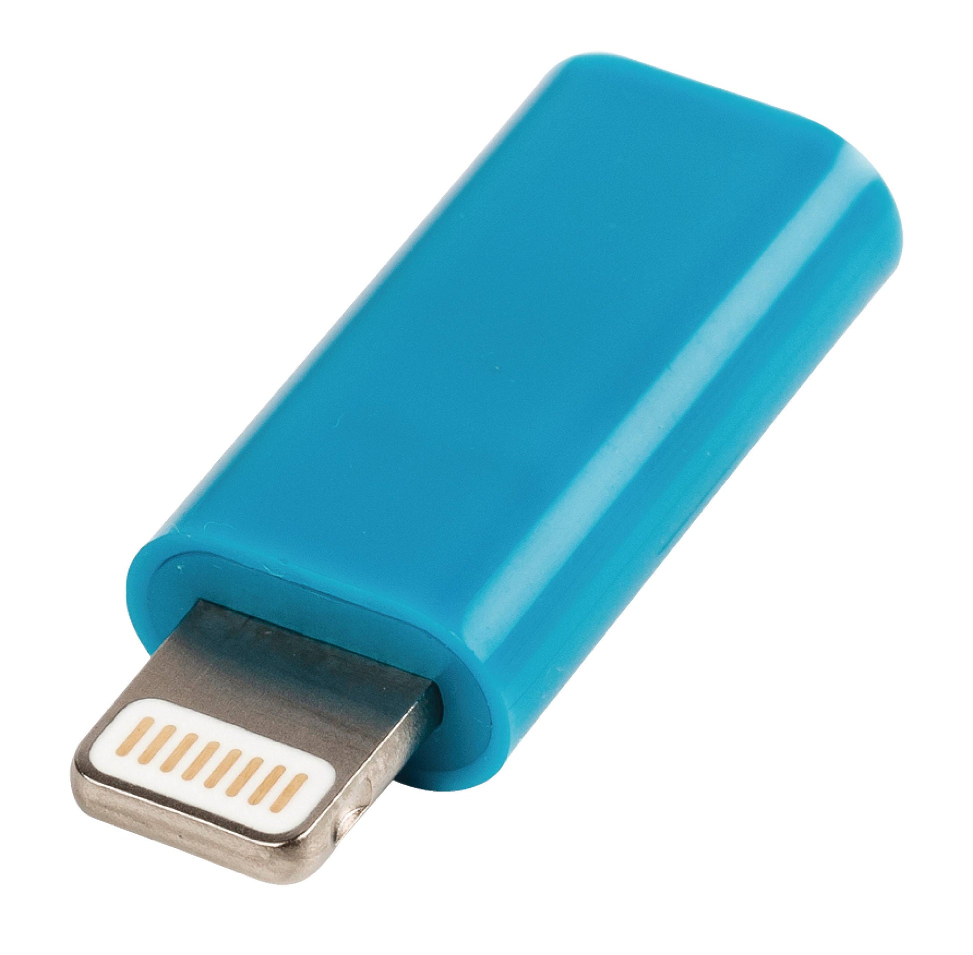 Adaptor iPhone Lightning tata - micro USB mama albastru Valueline