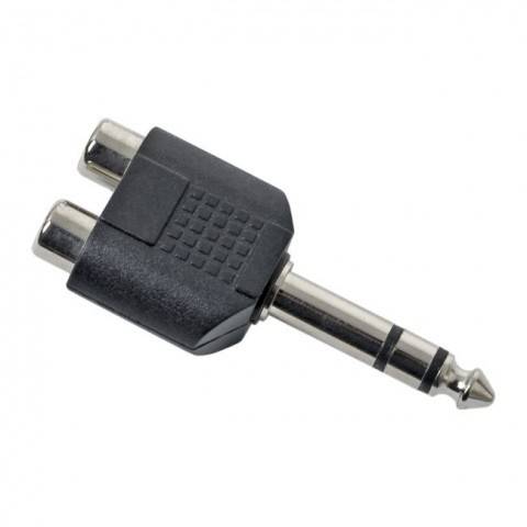 Adaptor Jack 6.35 mm stereo la 2x RCA mama Goobay