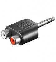 Adaptor Jack 6.35 mm stereo la 2x RCA mama Goobay