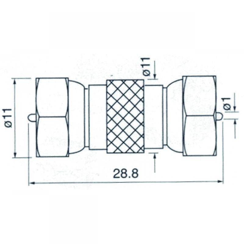 Adaptor mufa F tata la F tata Cabletech