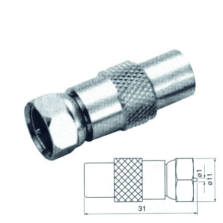 Adaptor mufa tv tata la F tata cupru Cabletech