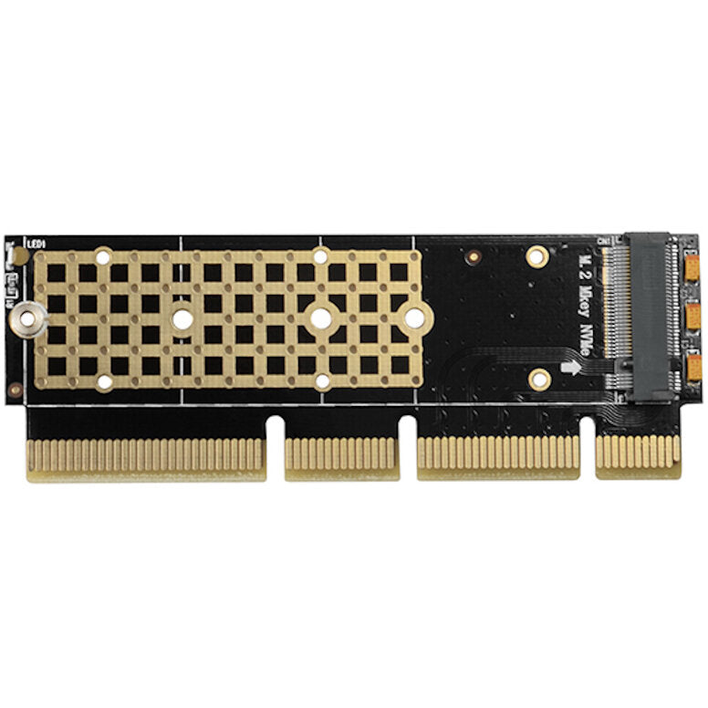 Adaptor PCI-E 3.0 16x - M.2 SSD NVMe SSD pana la 80mm low profile AXAGON NVME PCEM2-1U