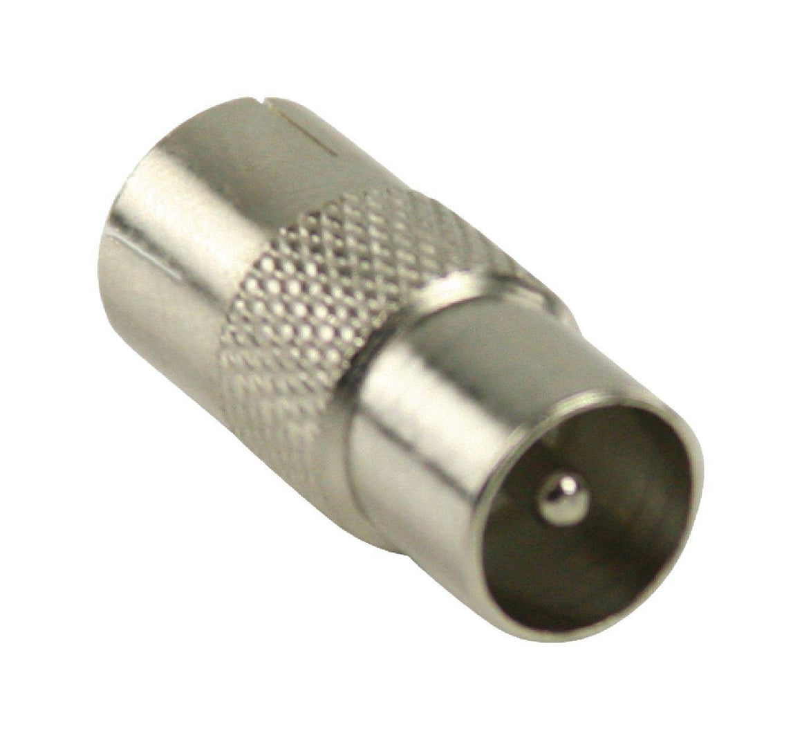 Adaptor prelungire Coaxial tata - Coaxial mama conector metalic Valueline