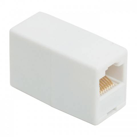 Adaptor prelungire RJ45 mama-mama 8p8c cat5 alb Goobay