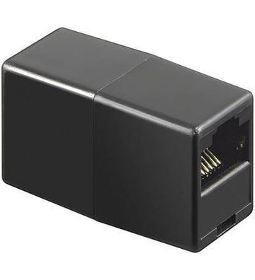 Adaptor prelungire RJ45 mama-mama negru Goobay