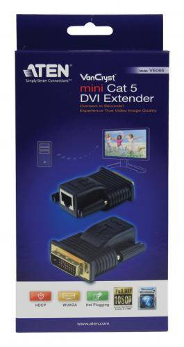 Adaptor prelungitor DVI prin UTP pana la 20m Aten