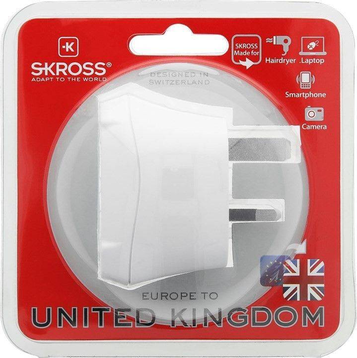 Adaptor priza EU - UK 13A Skross 1.500230-E