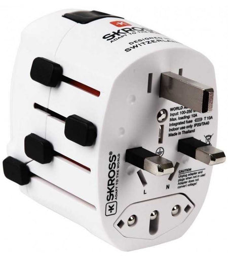Adaptor priza universal 3 P tata - Schuko mama Skross
