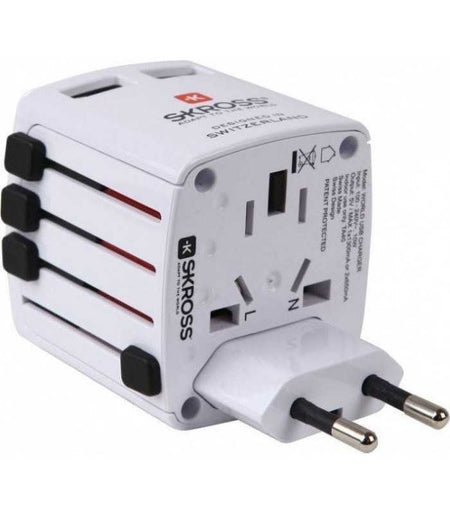 Adaptor priza universal 3 P tata - Schuko mama Skross