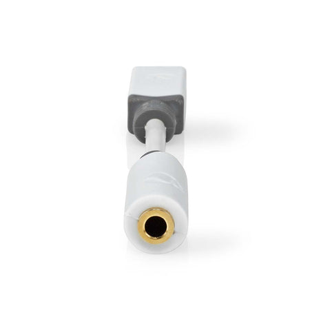 Adaptor PROFESIONAL Digital USB type C tata - Jack 3.5 mm mama Nedis 0.1m alb contacte aurite CCBW65950WT01