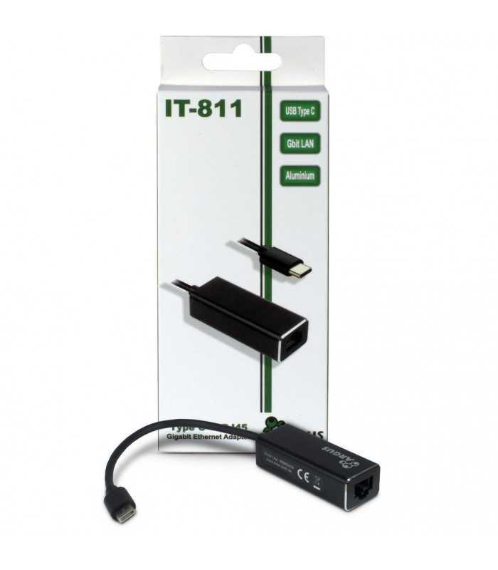 Adaptor Retea Gigabit RJ45 USB 3.0 Type C Inter-Tech Argus IT-811