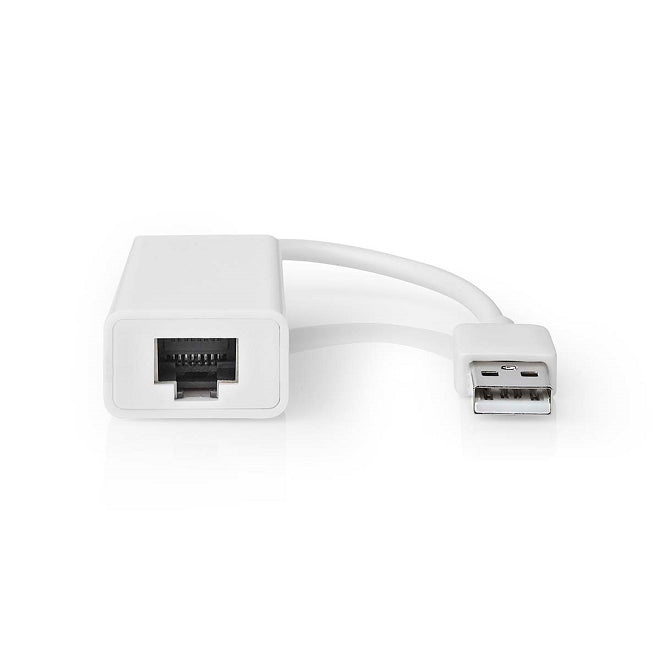 Adaptor retea USB-A tata - RJ45 tata 10/100Mbit 0.2m alb Nedis