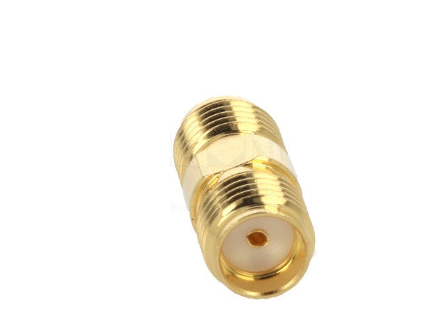 Adaptor SMA mama - RP-SMA tata reverse drept 50ohm teflon aurit AMPHENOL 132169RP