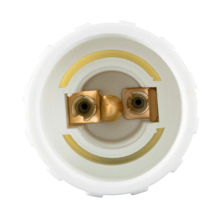 Adaptor soclu E14 mama la mufa GU10 tata 60W 0.3A alb HOME