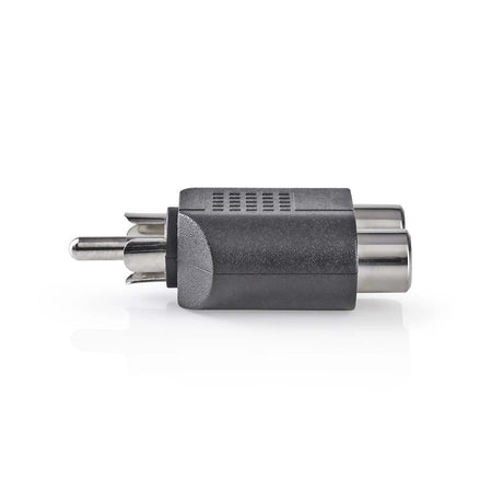 Adaptor Subwoofer RCA tata - 2x RCA mama negru Nedis