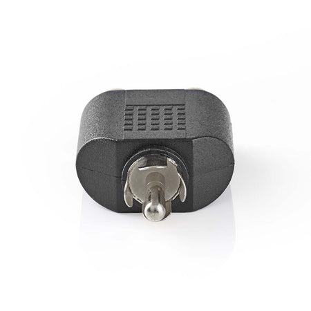 Adaptor Subwoofer RCA tata - 2x RCA mama negru Nedis