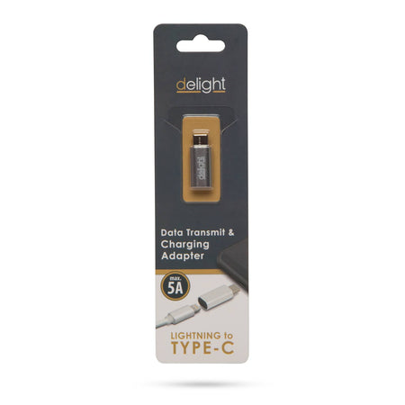 Adaptor tata USB type C - iPhone lightning mama argintiu delight