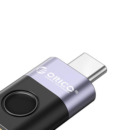 Adaptor tata USB Type C - mama USB-A Orico WCA-BK negru cu gri 32x21x9mm