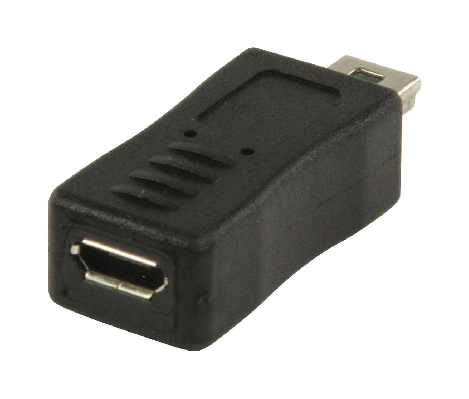 Adaptor USB 2.0 USB micro USB B mama - mini USB 5 pini tata Valueline