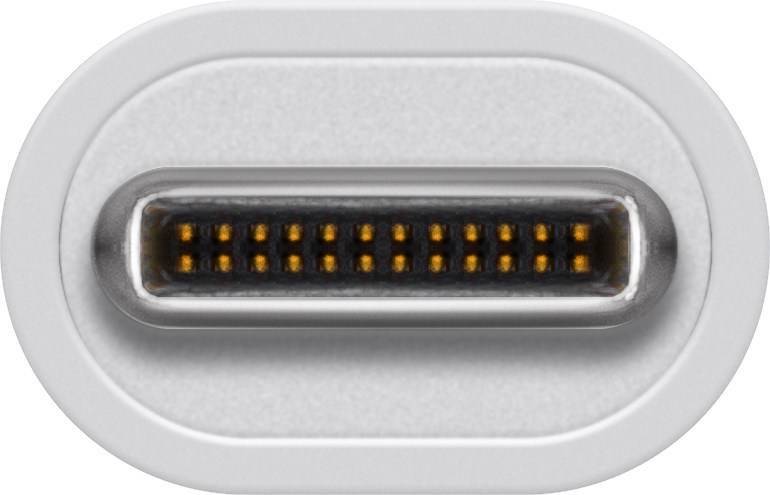 Adaptor USB 3.0 A mama - USB Type C tata alb Goobay