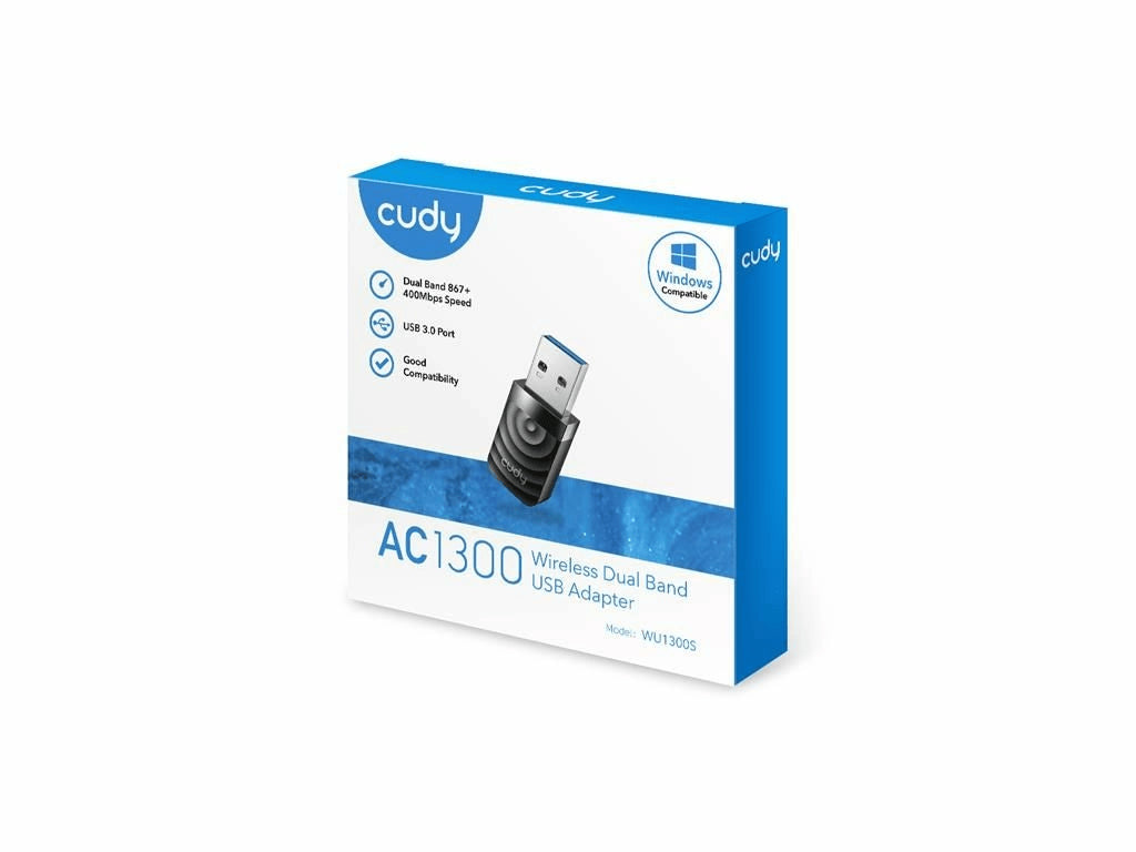 Adaptor USB - Wireless AC1300 Dual Band 2.4 GHz 400 Mbps WU1300S Cudy