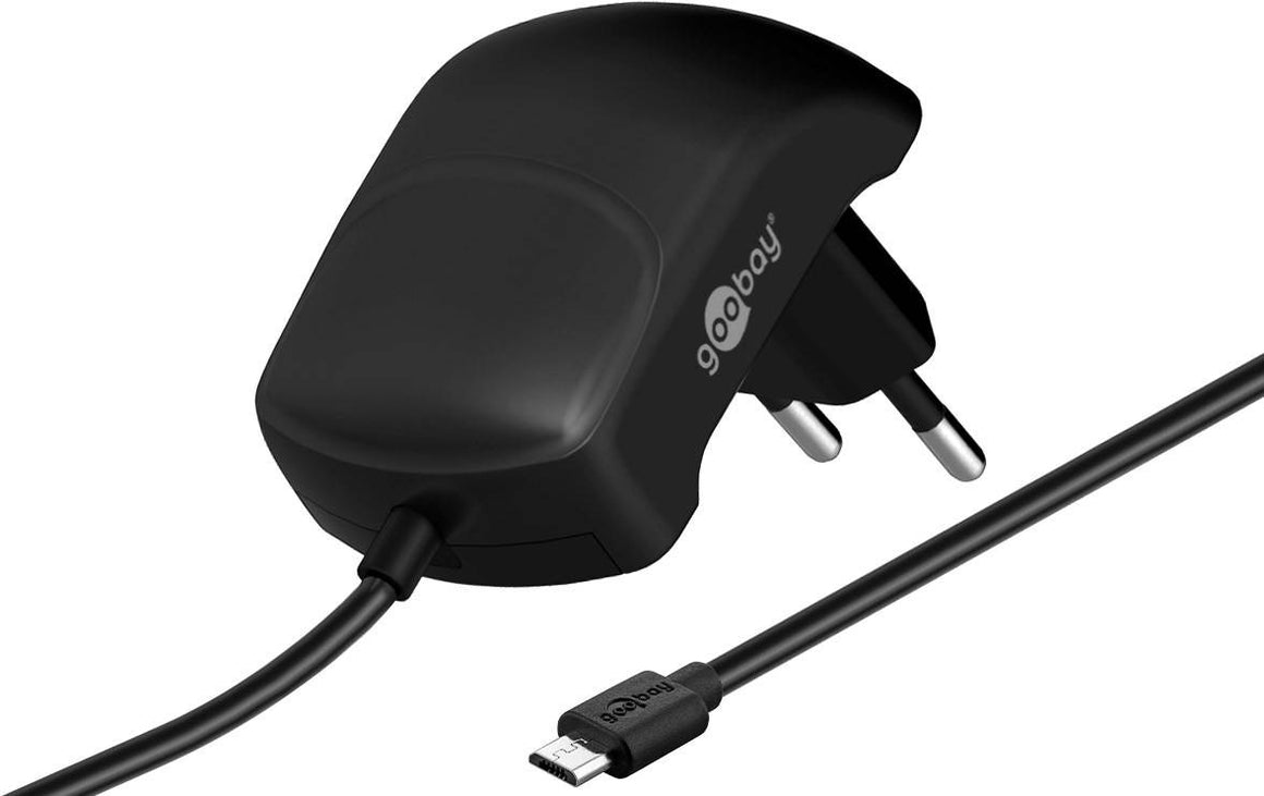 Alimentator 230V micro USB 2.1A negru Goobay