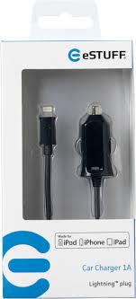 Alimentator incarcator iPhone Lightning Apple 5V 1A intrare 12V/24V cablu 1m eSTUFF