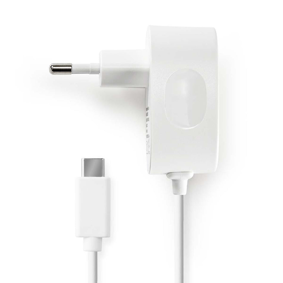 Alimentator retea - USB Type C 3A cablu fix alb NEDIS