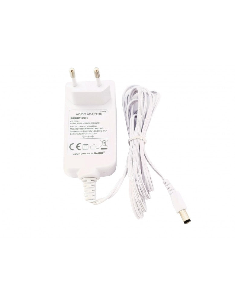 Alimentator SMPS 230V - 12V 2A conector 5.5x2.5 mm pentru camere supraveghere si case de marcat 