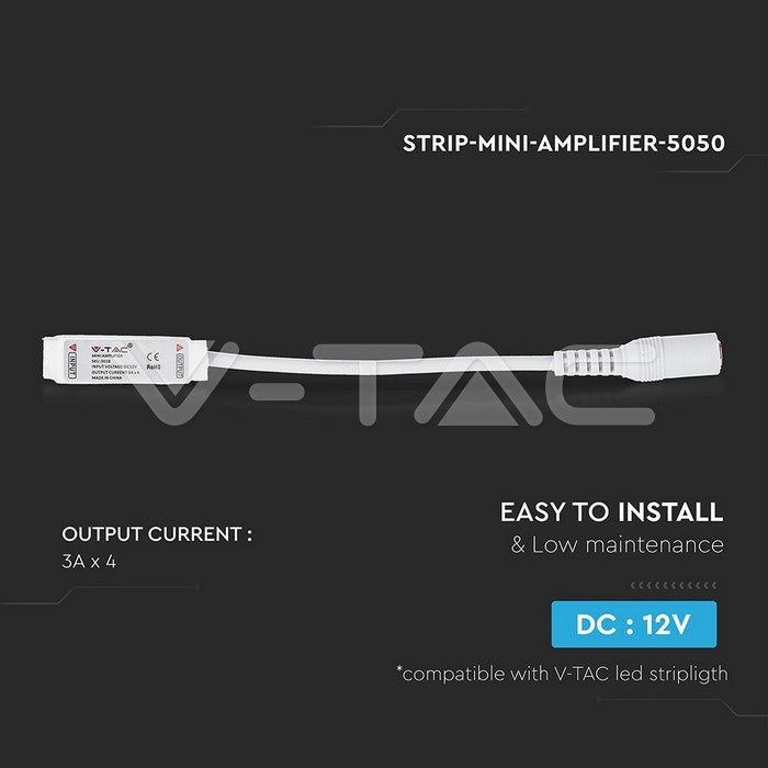 Amplificator banda LED RGB 5050 3x 4A 12V V-TAC