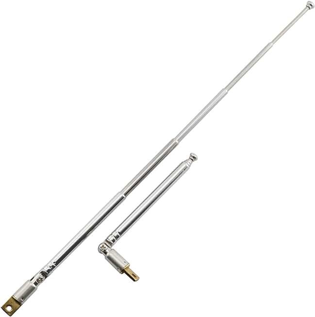 Antena telescopica 4 segmente + balama 90 grade 21cm/63cm