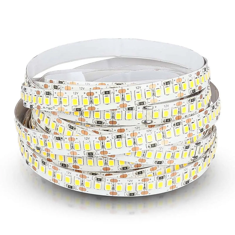 Banda LED SMD2835 12V 17W/m 204LED/m 800lm/m 4000K IP20 5M V-tac SKU-212462