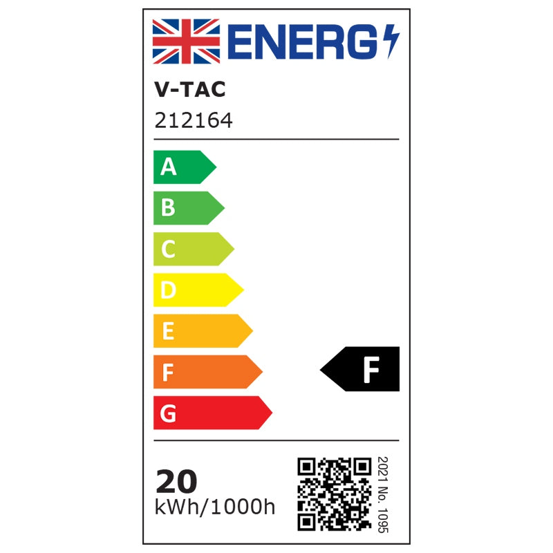 Banda LED SMD2835 12V 20W/m 240LED/m 2000lm/m 3000K IP20 5M V-tac SKU-212164