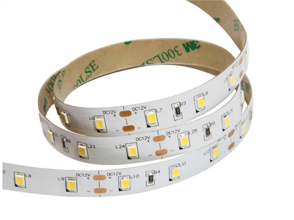 Banda LED SMD2835 12V 60LED/m 6W/m lumina calda 3000K 5m IP20 Well LEDSTW-2835-12608D201/5-WL