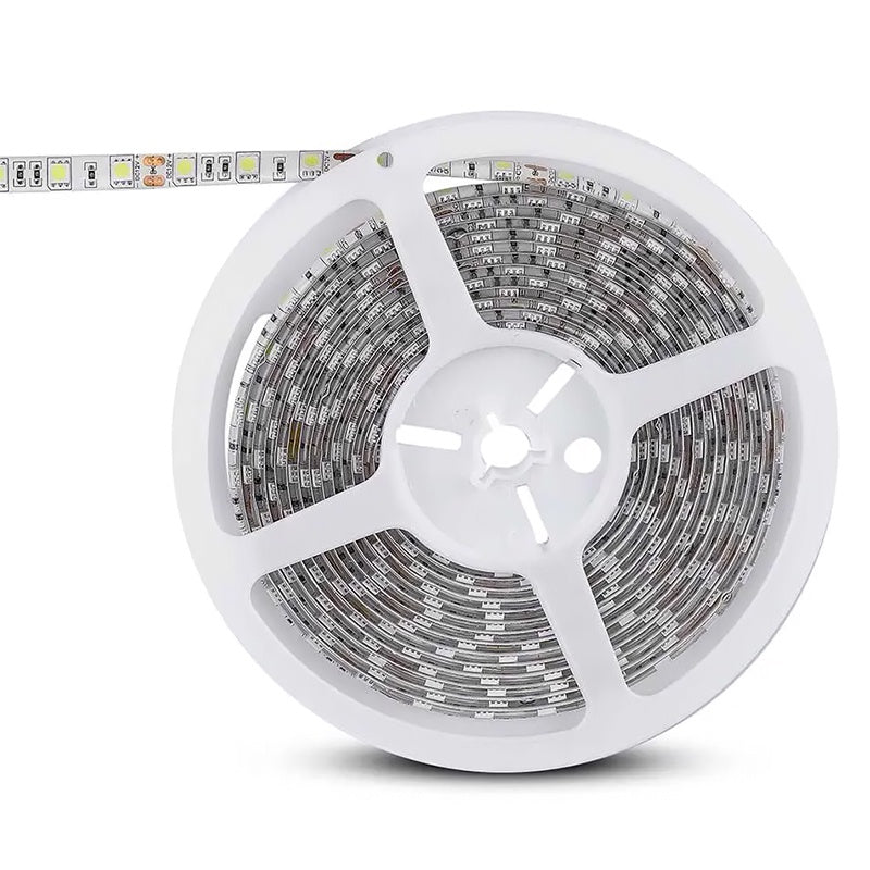 Banda LED SMD5050 RGB 60LED/m 12V 7W/m IP65 5m V-TAC