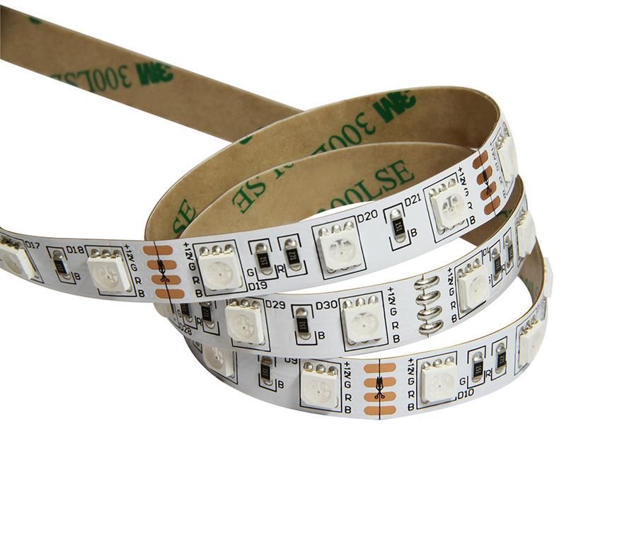 Banda LED SMD5050 RGB IP20 5m 12V 60LED/m 14.4W/m Well LEDSTRGB-5050-126010D202/5-WL