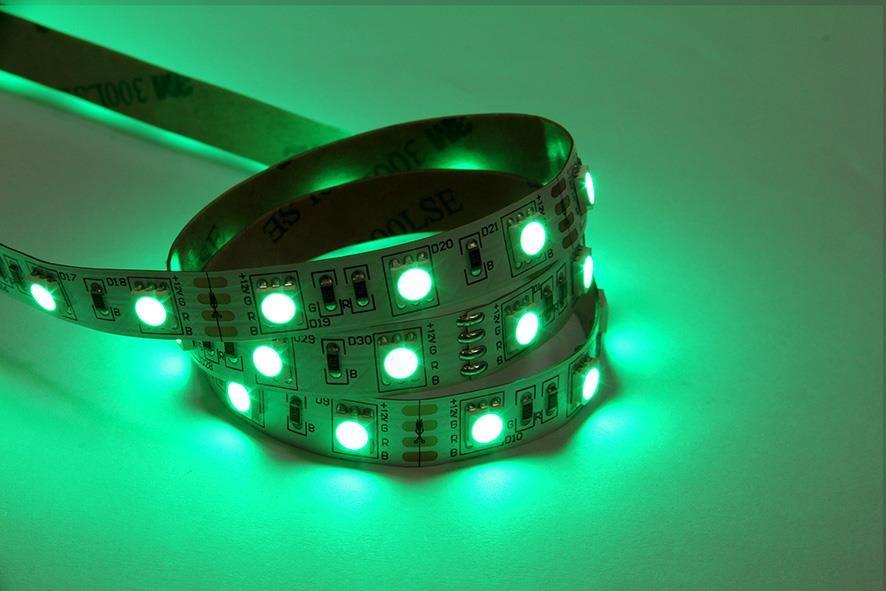 Banda LED SMD5050 RGB IP20 5m 12V 60LED/m 14.4W/m Well LEDSTRGB-5050-126010D202/5-WL