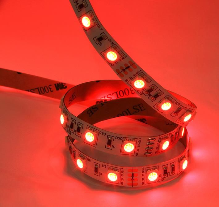 Banda LED SMD5050 RGB IP20 5m 12V 60LED/m 14.4W/m Well LEDSTRGB-5050-126010D202/5-WL