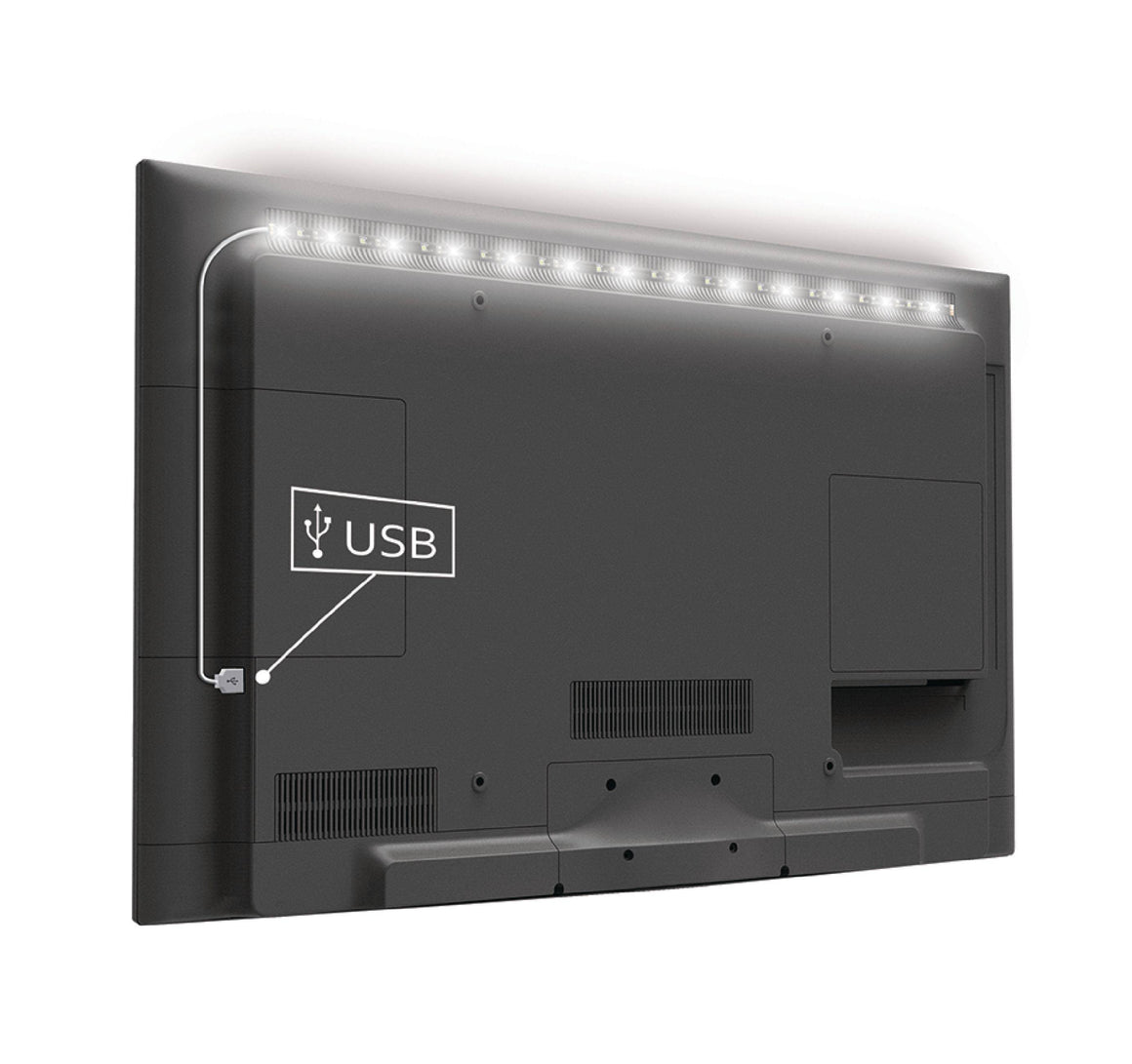 Banda LED USB pentru televizor 90cm 88lm 6500K lumina rece Konig