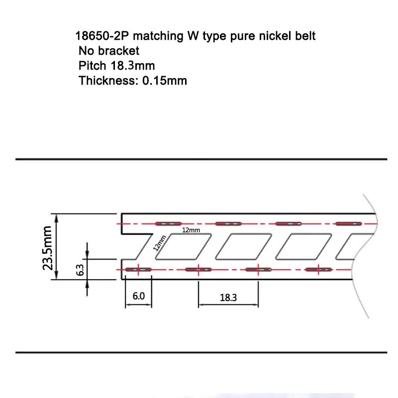 Banda nichelata 0.15x18.5x23 mm 1m pentru 18650