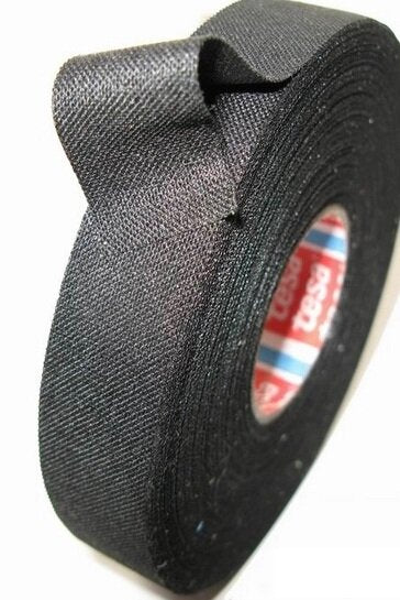 Banda textila 19mm 15m Thk 300um negru 150 grade C TESA 51006-00030-00