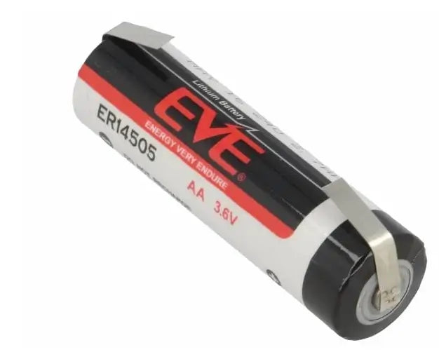 Baterie 14500 AA Lthium 3.6V 50.5x14.7mm + lamele sudate EVE ER14505