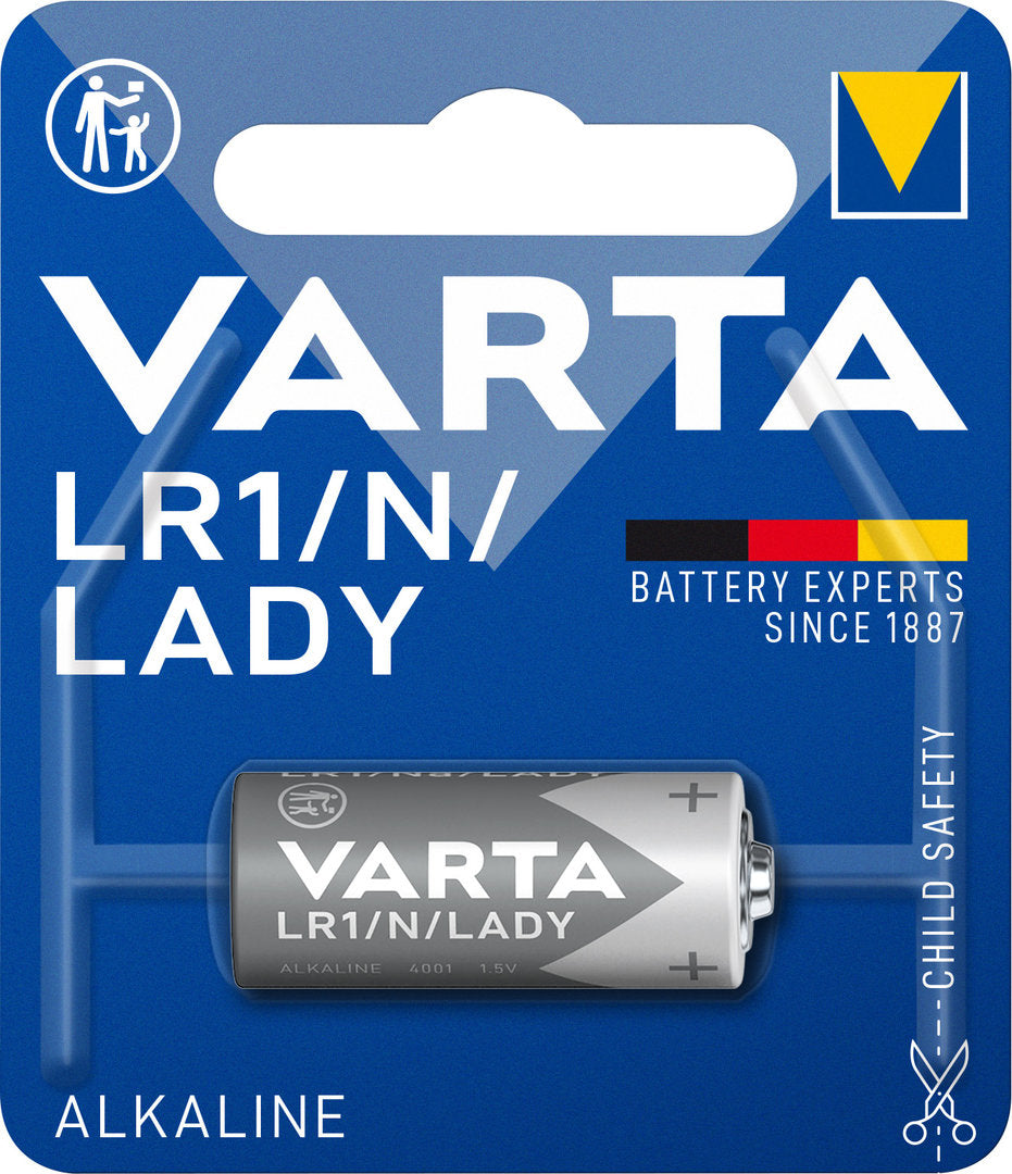 Baterie alcalina 1.5V LR1 N Lady Varta 30.2x12 mm