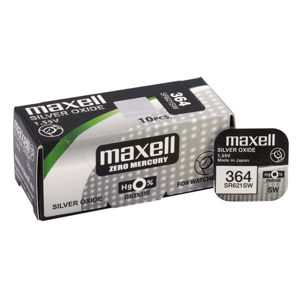 Baterie ceas AG1 Maxell SR621SW V364 1.55V oxid de argint