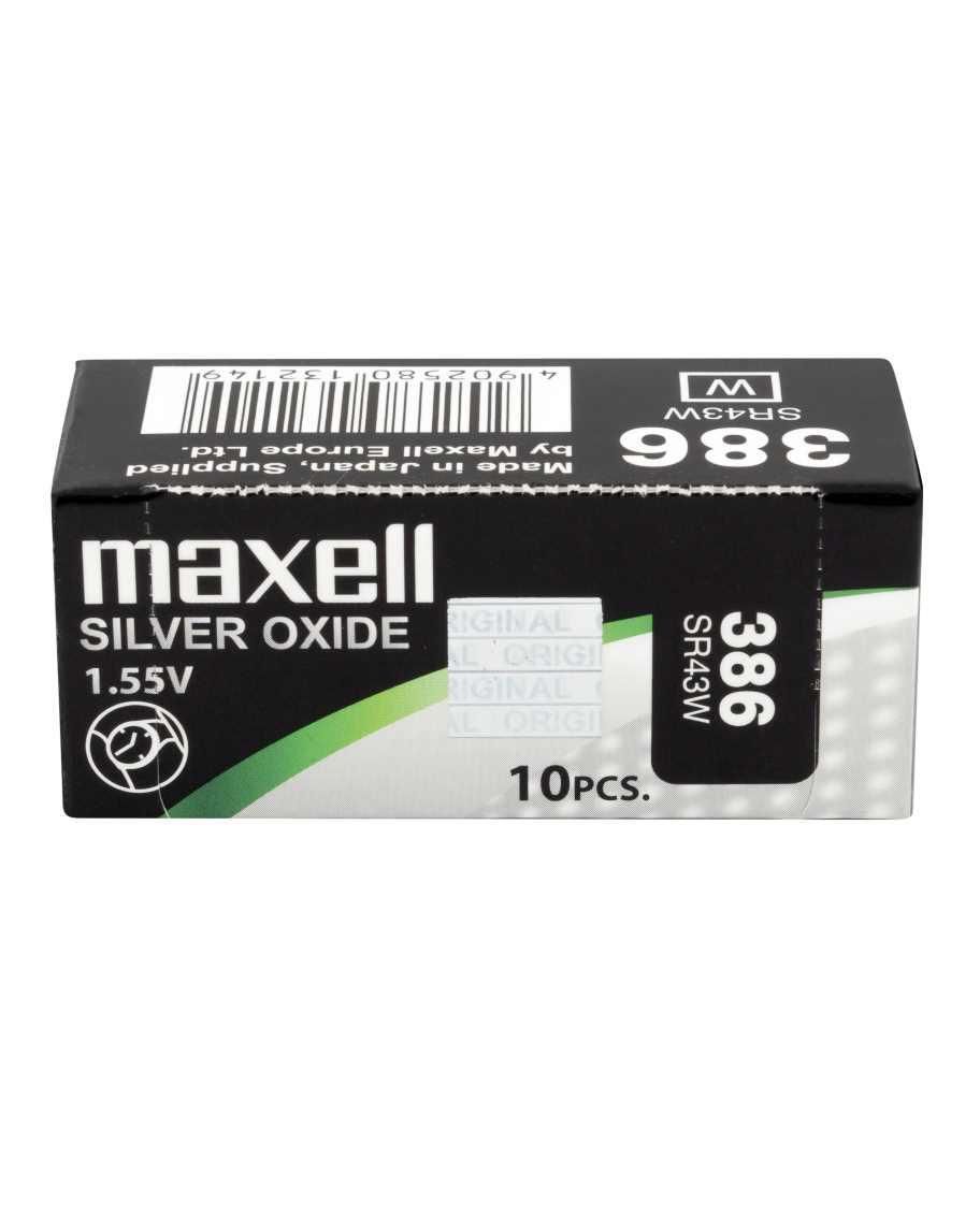 Baterie ceas Maxell SR43W V386 AG12 1.55V oxid de argint 1buc