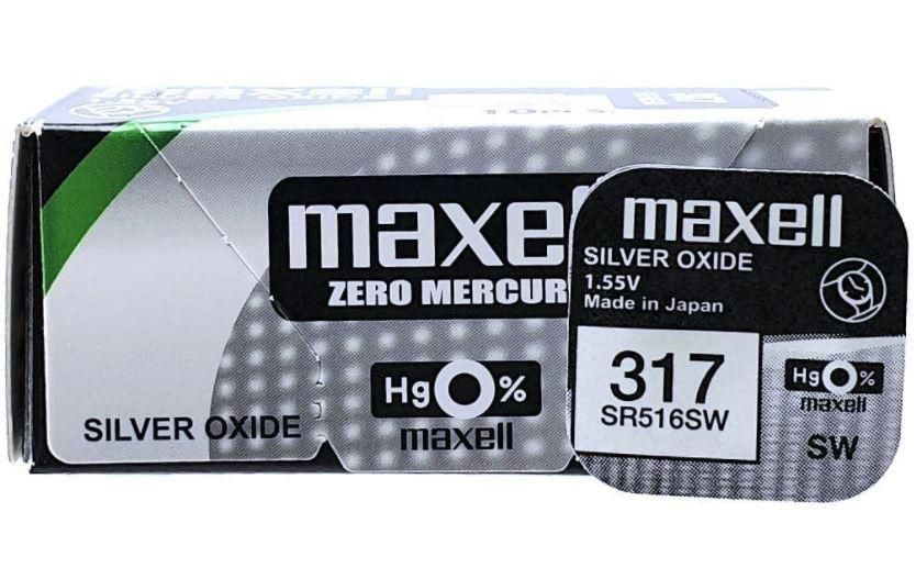 Baterie ceas Maxell SR516SW V317 SR62 1.55V oxid de argint 1buc