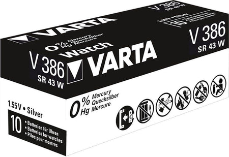 Baterie Varta V386 1.55V 105mAh Silver Oxide pentru ceasuri