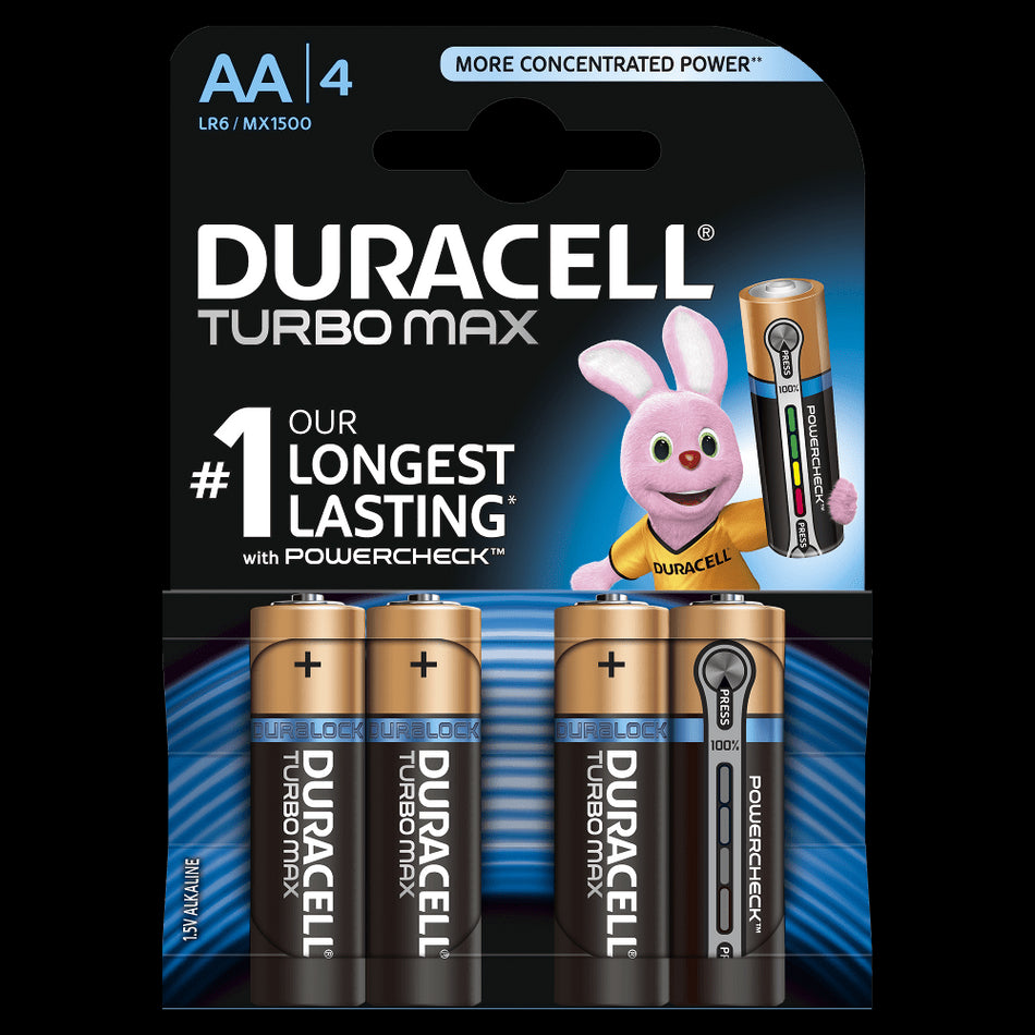 Baterii DuraCell AA TurboMax Ultra Alcaline LR6 blister 4buc