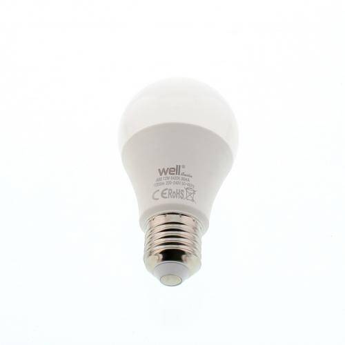 Bec cu LED A60 E27 12W 230V 950lm lumina rece Basic Well